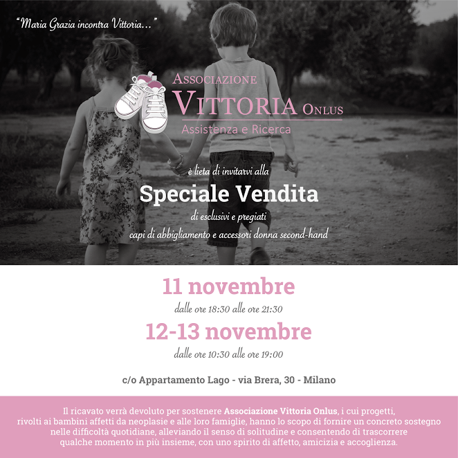 Invito Vendita Associazione Vitotria Onlus